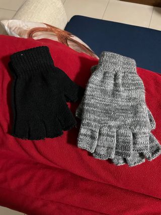 Set 2 paia di guanti senza dita