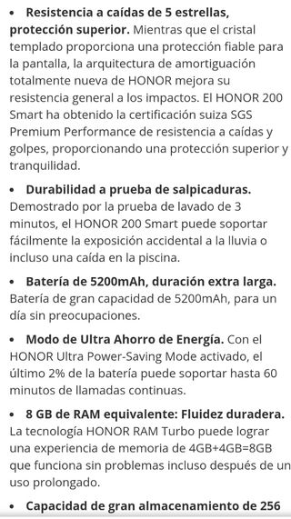 Teléfono Móvil Honor 200  5G