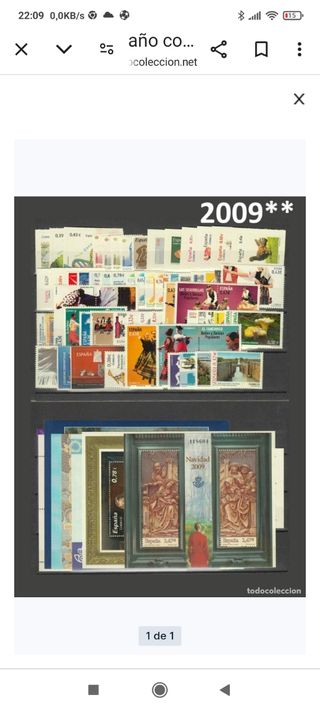 AÑO 2.009. SELLOS ESPAÑA NUEVOS