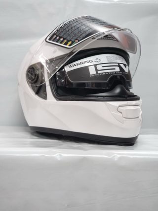Casco NZI integral Eurus 4 Dúo blanco brillo