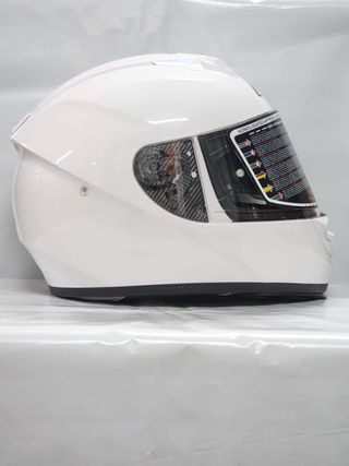 Casco NZI integral Eurus 4 Dúo blanco brillo