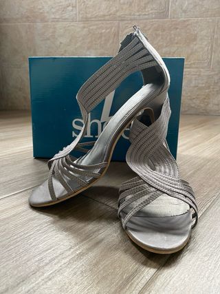 SANDALIAS PLATA FIESTA