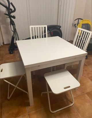 Mesa de comedor extensible 