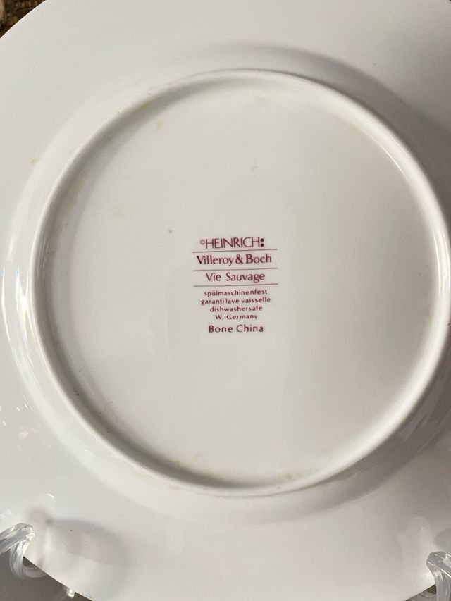 plato de porcelana de Villeroy  Boch