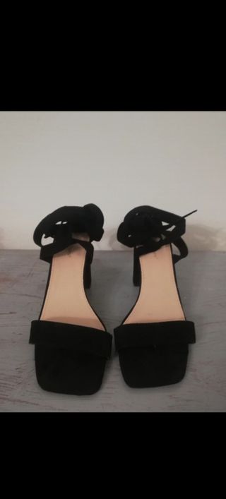 Sandali camoscio neri