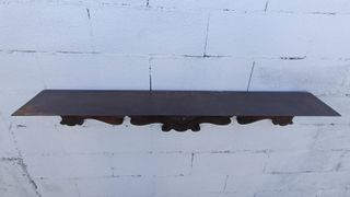 Prateleira 1355mm vintage madeira entalhada