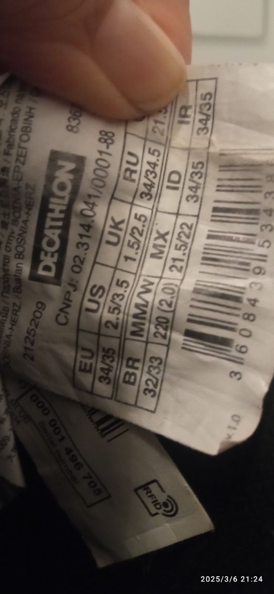 Botas de agua T34,35