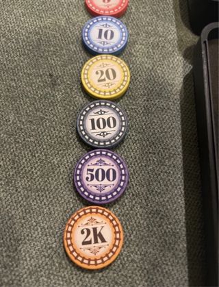 Board game ceramic mini chips