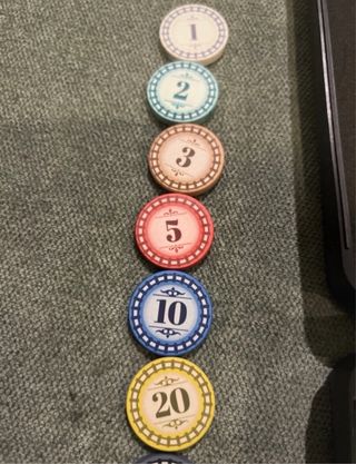 Board game ceramic mini chips