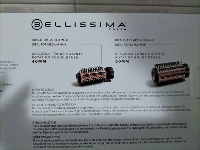 Spazzola rotation asciuga modella 