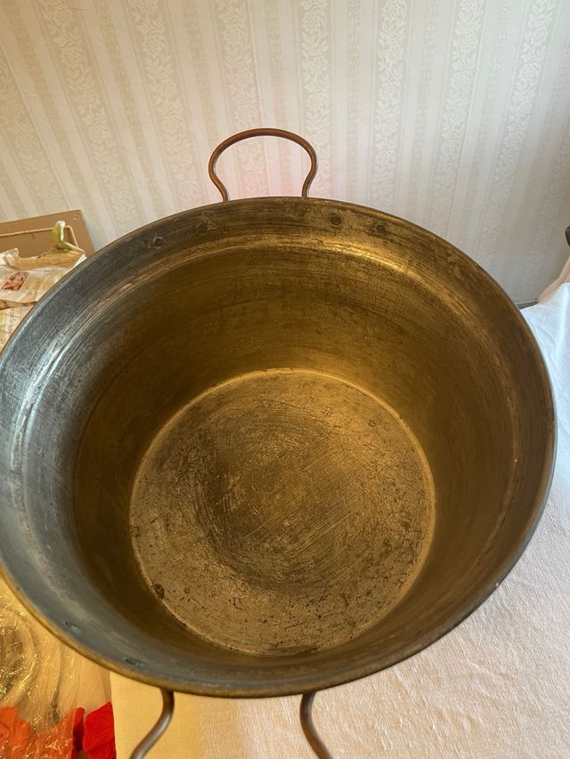 3 pentole in rame vintage