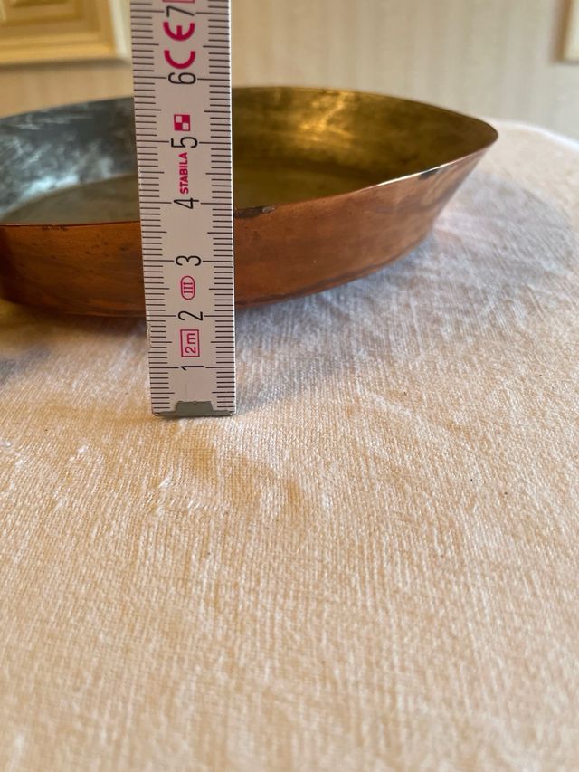 3 pentole in rame vintage