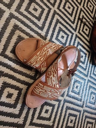 Sandalias- huaraches de piel 