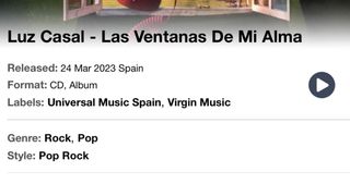 Luz Casal “Las Ventanas De Mi Alma”