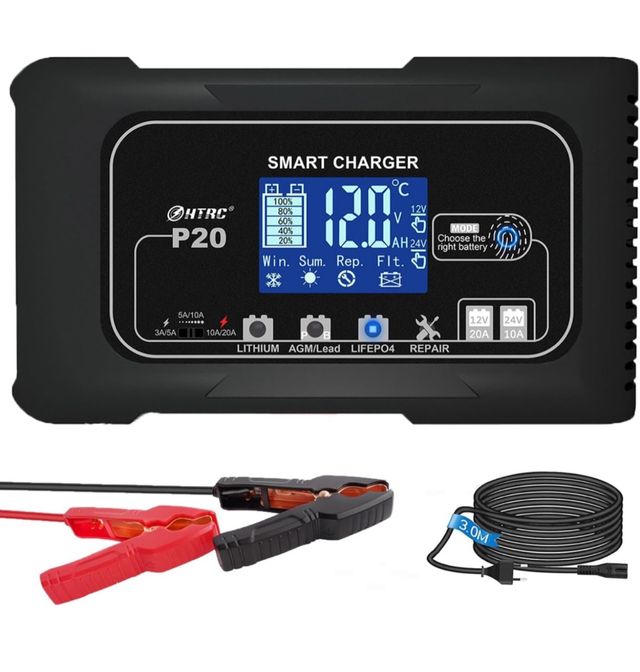 Cargador de Batería de Coche 20A SolarMr