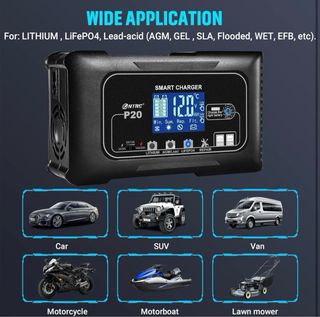 Cargador de Batería de Coche 20A SolarMr