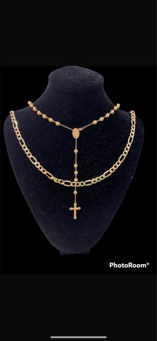 Rosario de oro 18k