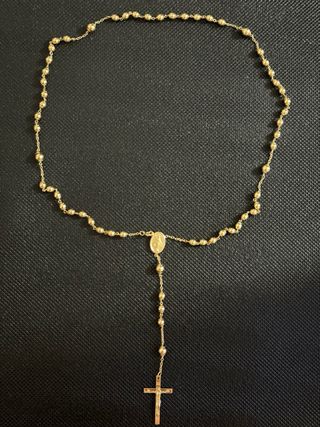Rosario de oro 18k