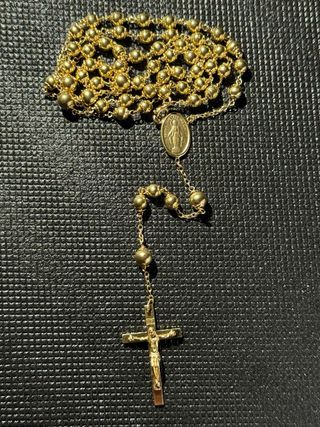 Rosario de oro 18k