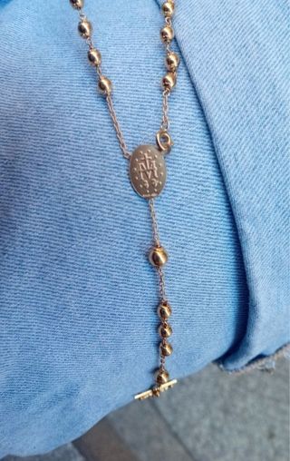 Rosario de oro 18k