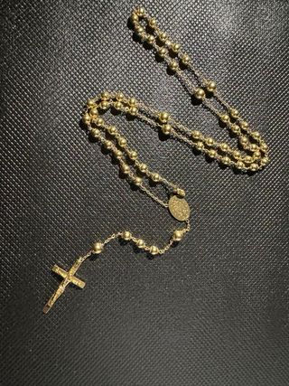 Rosario de oro 18k