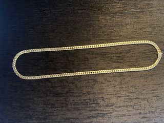Cadena Cubana de oro 18k