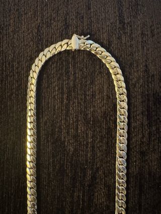 Cadena Cubana de oro 18k