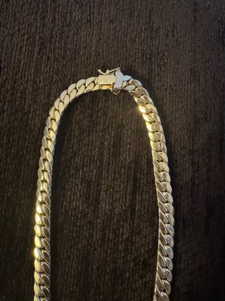 Cadena Cubana de oro 18k