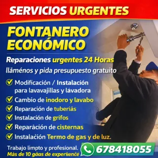 FONTANERO  PARTICULAR VALENCIA Y ALREDEDORES 24H.