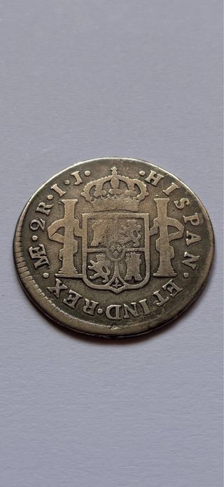 2 reales 1791 LIMA Carlos IV