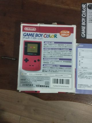 Caja Game boy color