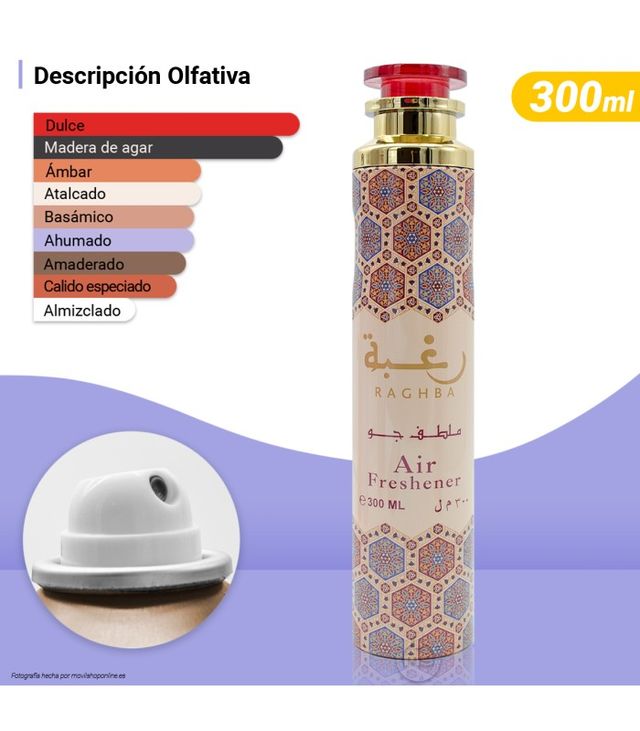 Ambientador Raghba de Lattafa