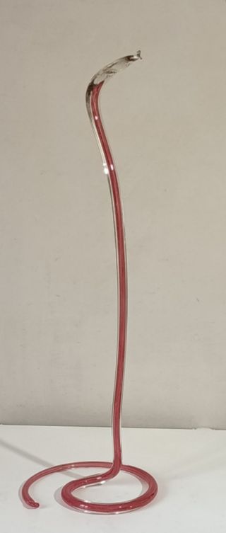 Scultura artistica "Cobra"in vetro di Murano 