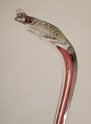 Scultura artistica "Cobra"in vetro di Murano 
