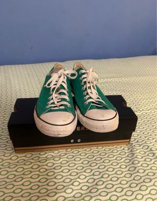 Vendo zapatillas Converse All Star en color verde,