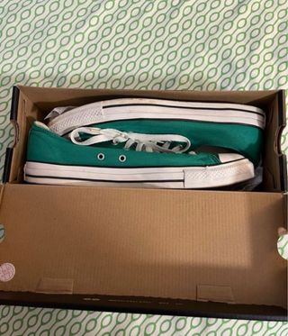 Vendo zapatillas Converse All Star en color verde,