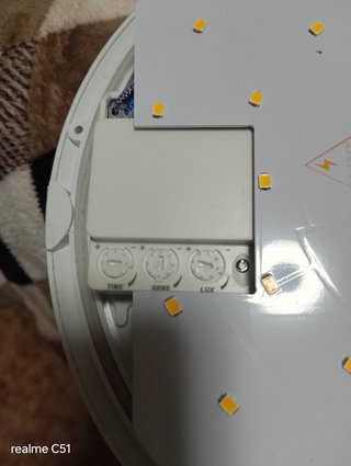 Lampara con sensor