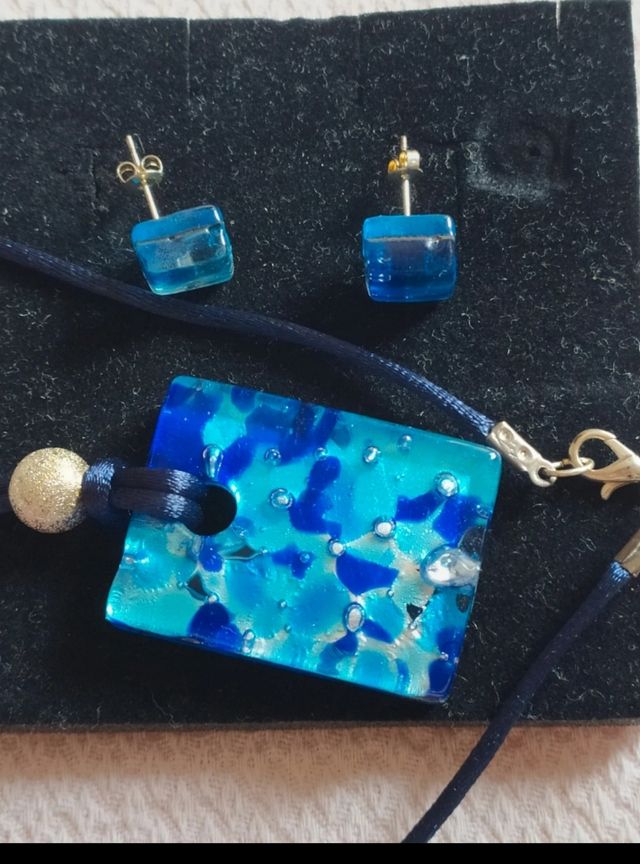 Collana e orecchini Murano