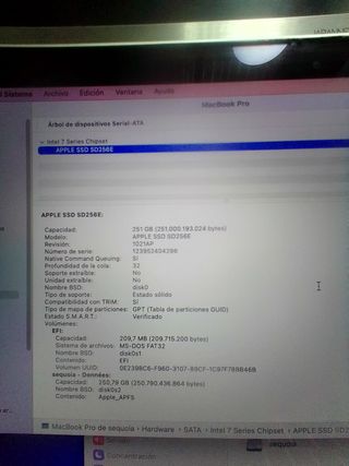 MACBOOK PRO 15'' CORE I7 SEQUOIA