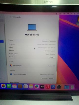 MACBOOK PRO 15'' CORE I7 SEQUOIA
