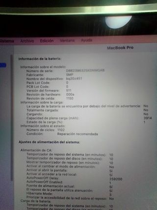 MACBOOK PRO 15'' CORE I7 SEQUOIA