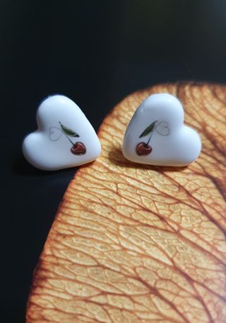 Pendientes artesanales de cerámica