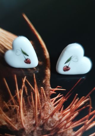 Pendientes artesanales de cerámica