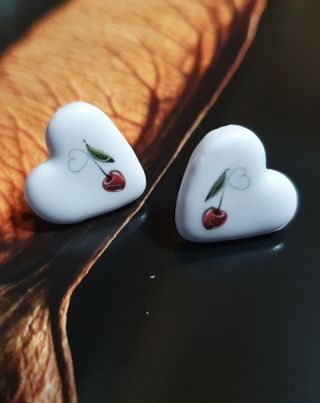 Pendientes artesanales de cerámica