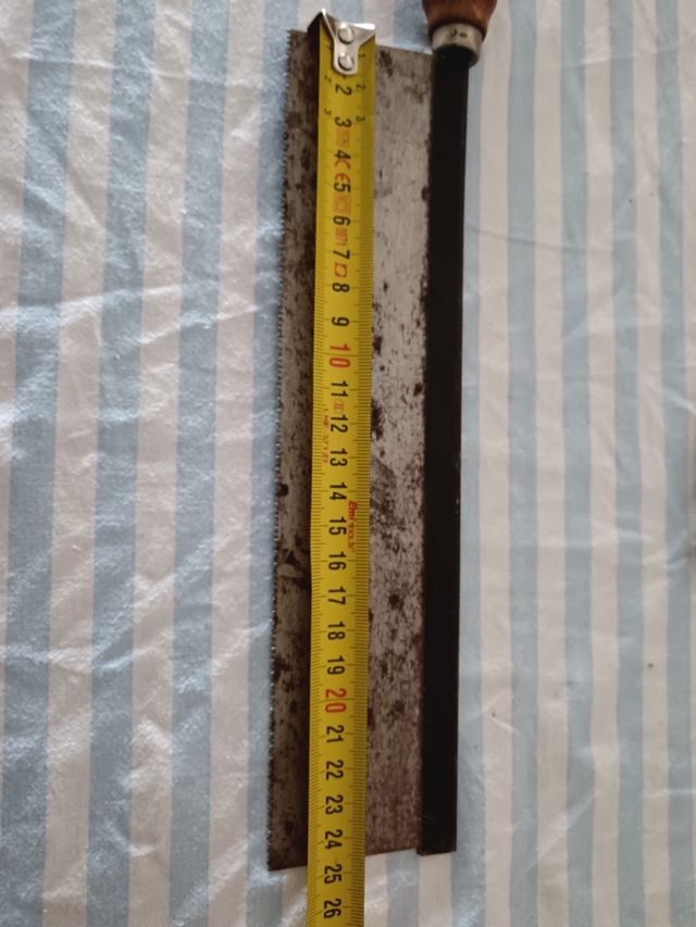 Sega Manuale dorso manico legno vintage