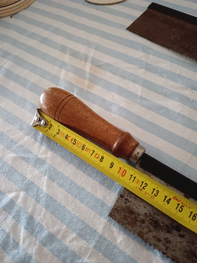 Sega Manuale dorso manico legno vintage