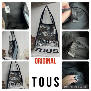 BOLSO TOUS TOTE NUEVO LENTEJUELAS/TEJANO