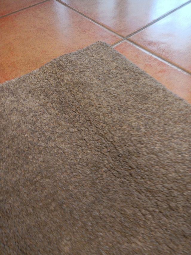 Alfombra gris nueva 80 x 150 cm