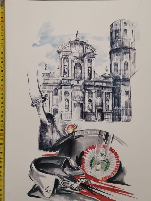 Litografia a taratura limitata del pittore Franco