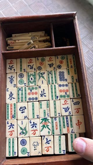 ANTIGUO JUEGO CHINO MAHJONGG